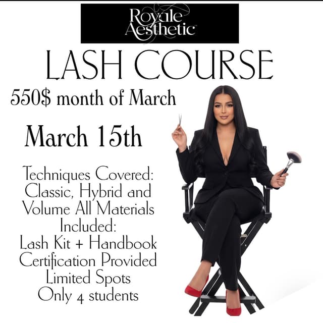 Lash Class at Royale Aesthetic in Cape Coral, FL
